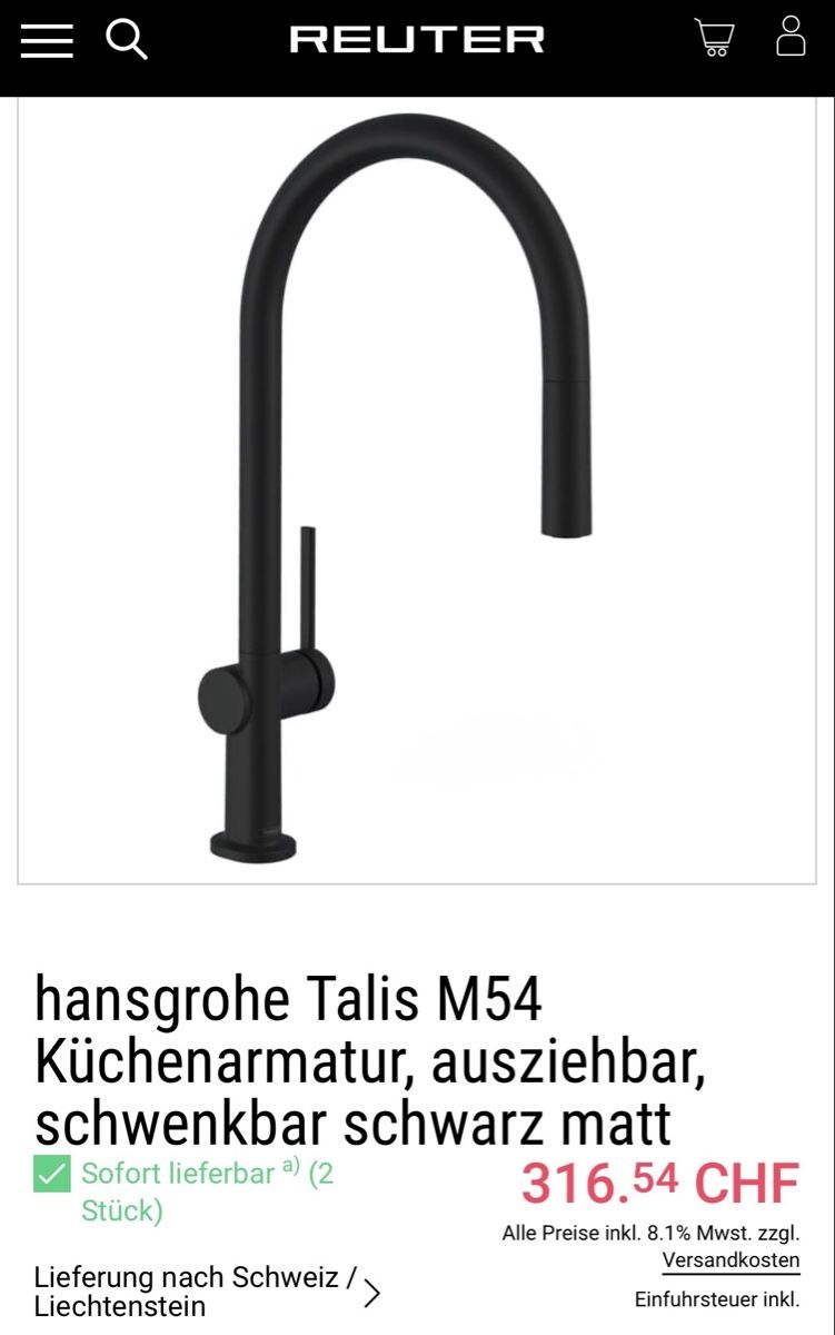 Hansgrohe Armaturen: 3 robinets Hansgrohe m54 Matt – Neu und originalverpackt aus Leytron von emi_p2cd