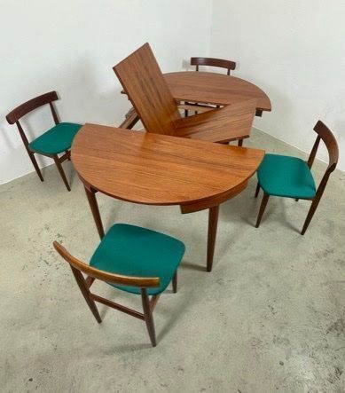 Tische: Hans Olsen Roundette Tischset Rojle 50s – Gebraucht aus Basel von MidMod20C 2