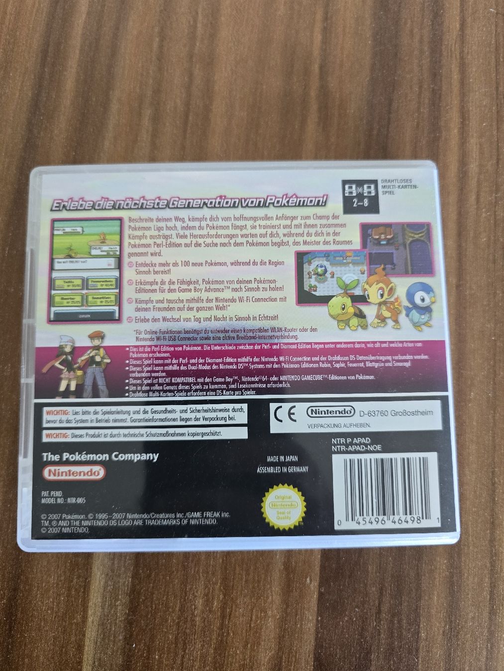 Pokémon Spiele: Nintendo DS Pokémon Perl Edition OVP – Gebraucht aus hombrechtikon von eatos88 1