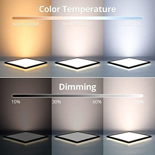 Lustres & lampes de plafonds: Deckenleuchte Dimmbar Fernbedienung LED Panel Eckig 24 – Neuf avec emballage d'origine à Hundwil par tec_mm27 2
