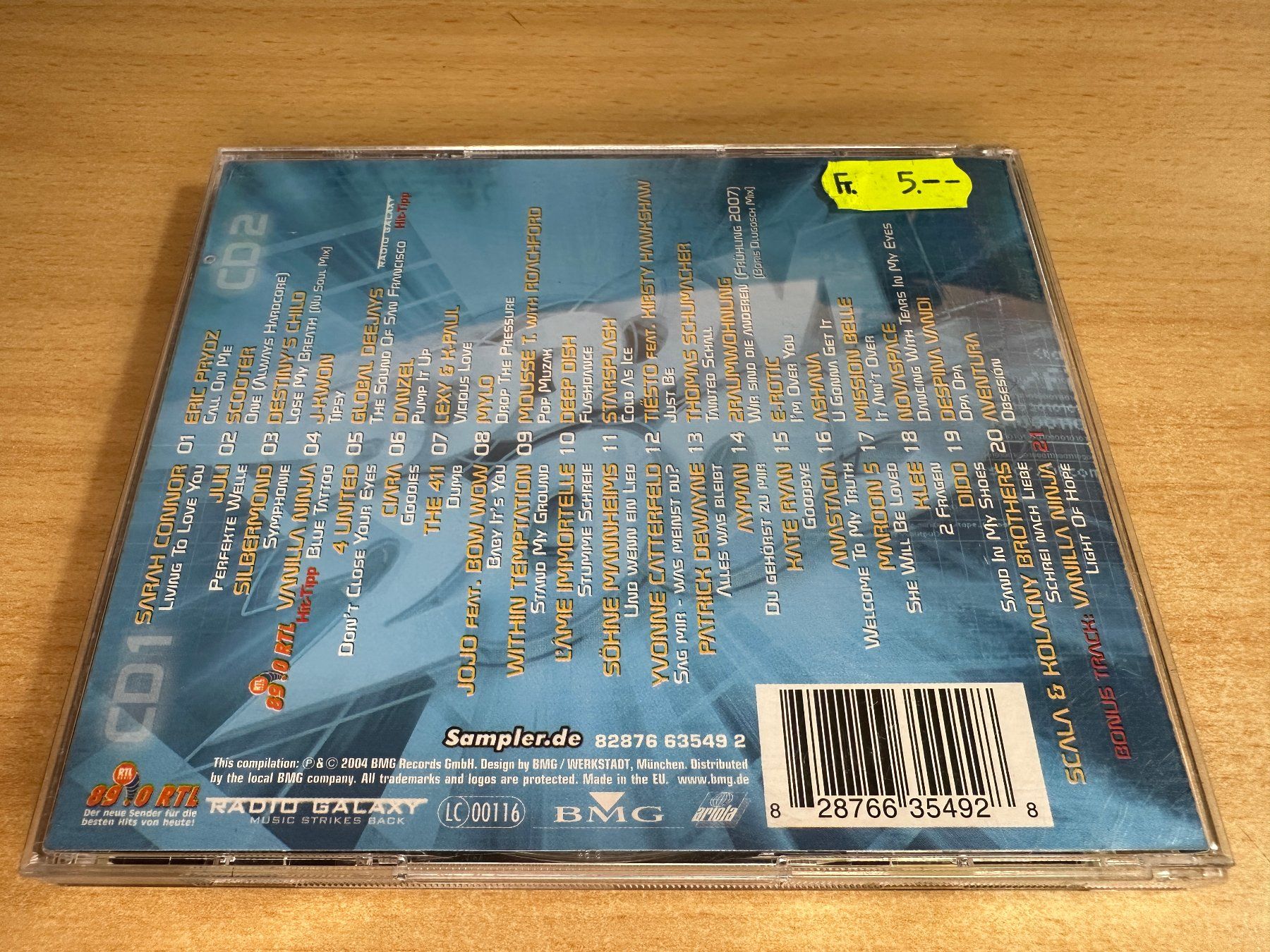 CD: E5 Various – Booom 2005 - The First - 2 CD – Usato da Rikon im Tösstal venduto da Alpenmutz 1