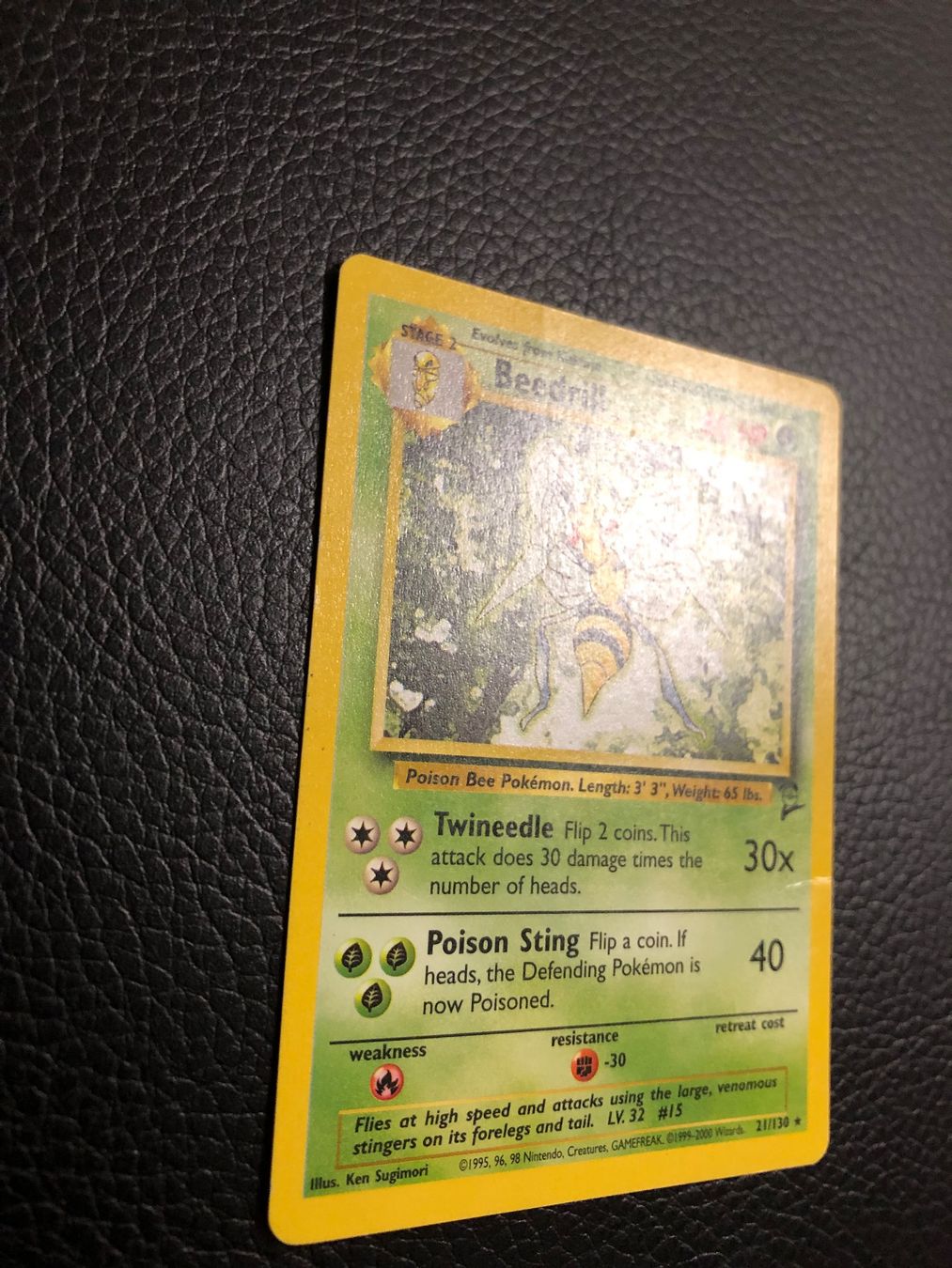 Pokémon Carte collezionabili: 2000 Base Set 2 - Beedrill rare 21/130 Ab 1 – Usato da Paradiso venduto da Pkmn10 2