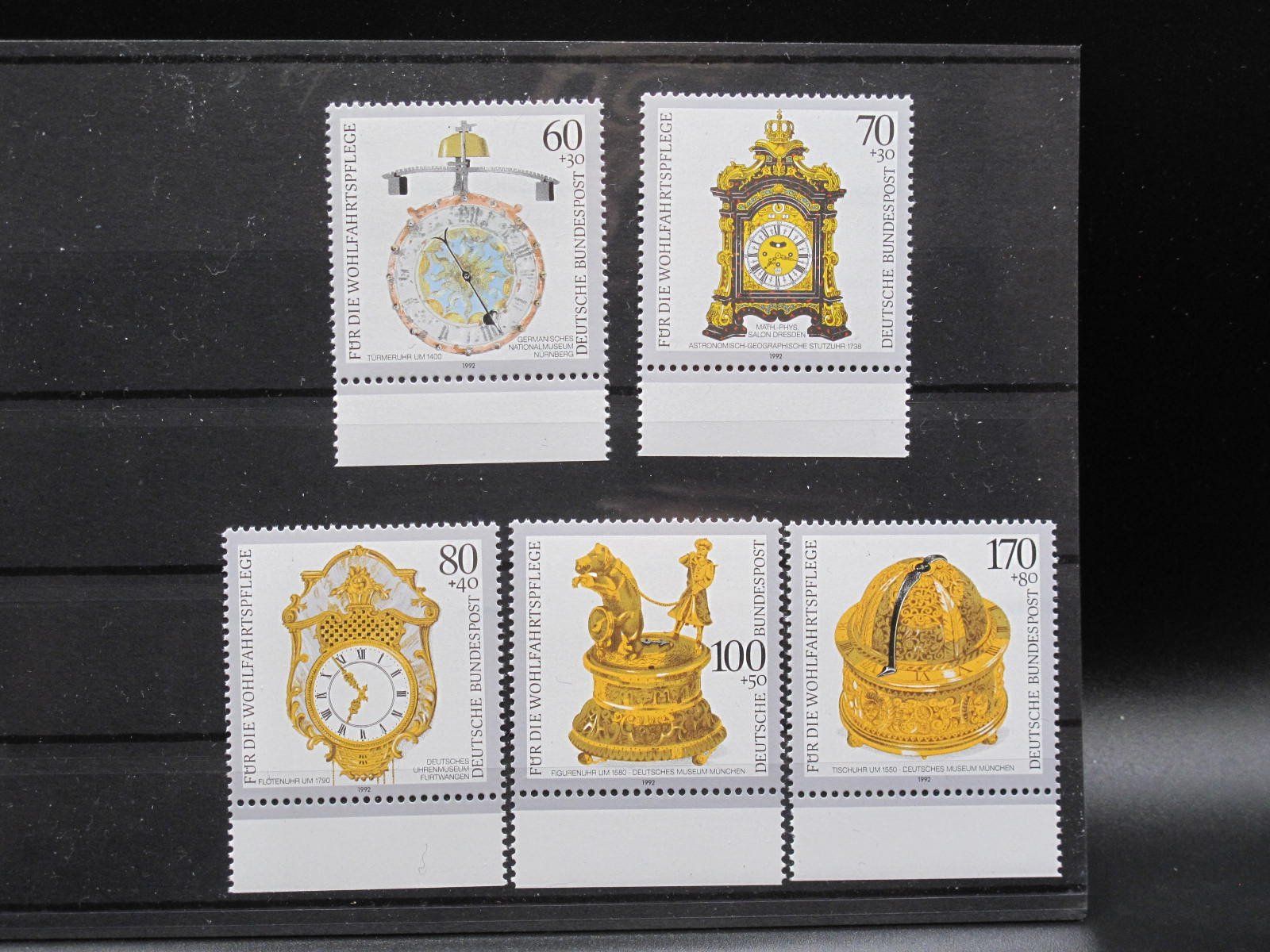Alle Briefmarken: BRD 1992 Kostbare alte Uhren ** – Gebraucht aus Wil SG von fva01