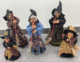 5er Set Halloween Hexen - Sammlerstücke für Sammler