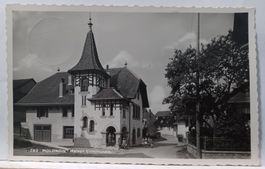 Molondin, VD, Maison Communale avec les écoliers, 1935