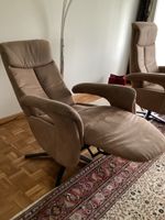  1Relax Sessel braun Alcantara, drehbar, guter Zustand