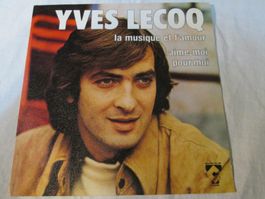Disque vinyle Yves Lecoq "La musique et l'amour" 45T