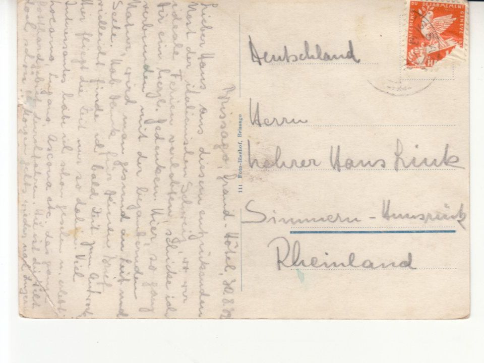 Cartoline postali: Brissago 1932 – Usato da Bürglen TG venduto da StampGraf 1