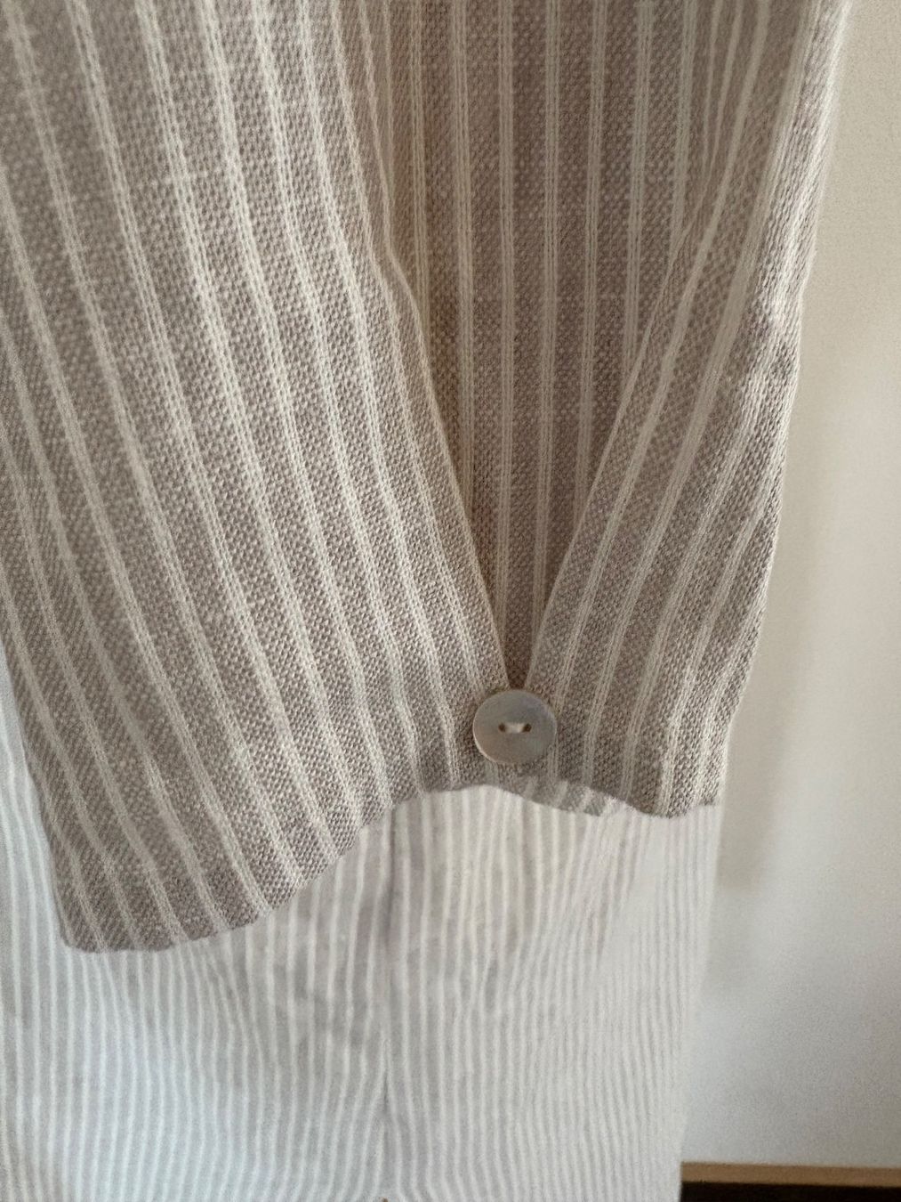Vestiti: Lockeres Leinen Baumwoll Kleid gestreift – Usato da Malans GR venduto da stoffmass 6