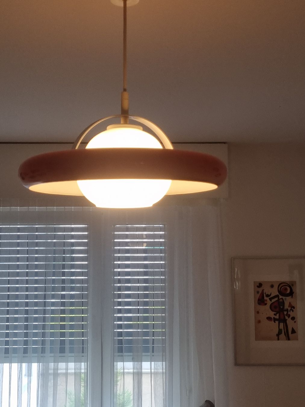Lampadari & plafoniere: Vintage Hängelampe, orange/weiss – Usato da Basel venduto da luxrad 3