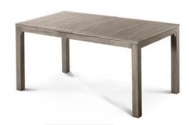 Ausziehbarer Gartentisch vintage grey