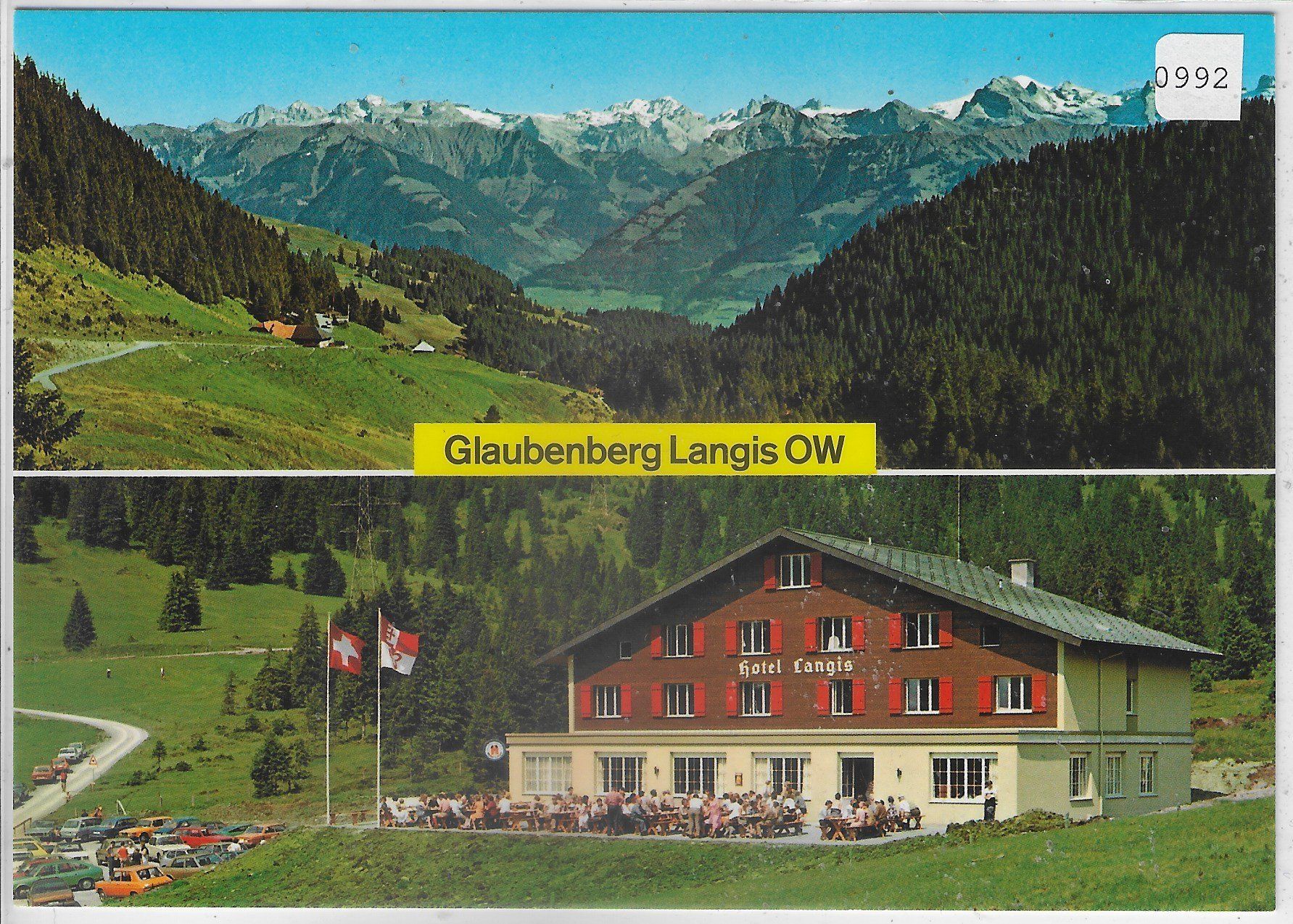 Cartes postales: Glaubenberg - Hotel-Restaurant Langis OW – D'occasion à Ettingen par Kartenplanet