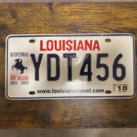 🇺🇸 U.S. Autoschild - Louisiana YDT456 - ORIGINAL