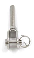 10x Gabelenden Edelstahl M10 Gabel 12mm mit Bolzen (16907)