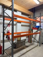Palettenregal orange/grau