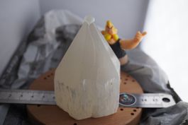 Selenit Spitze       Weiss   80mm x 50mm