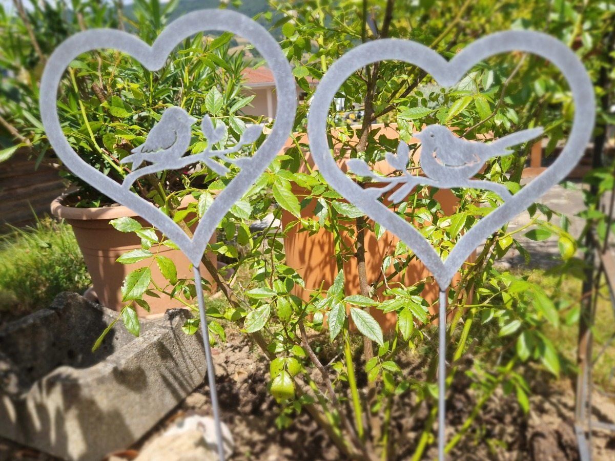Alle Dekorationen: Herz Gartenstecker Set Metall – Neu und originalverpackt aus Matzendorf von Gartendeko-Shop 5