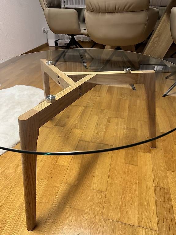 Tavoli: Salontisch aus Glas und Holz – Usato da St. Gallen venduto da Lisa_U 2