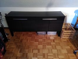 Sideboard schwarz 4 Türen 2 Schubladen aussen gut erhalten