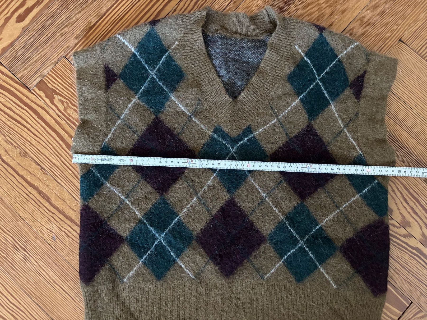 Gilet & Giacche senza maniche: Wollpullover-Weste mit Alpaka-Mischung im Argyle-Muster – Usato da Horgen venduto da uge_pd5p 2