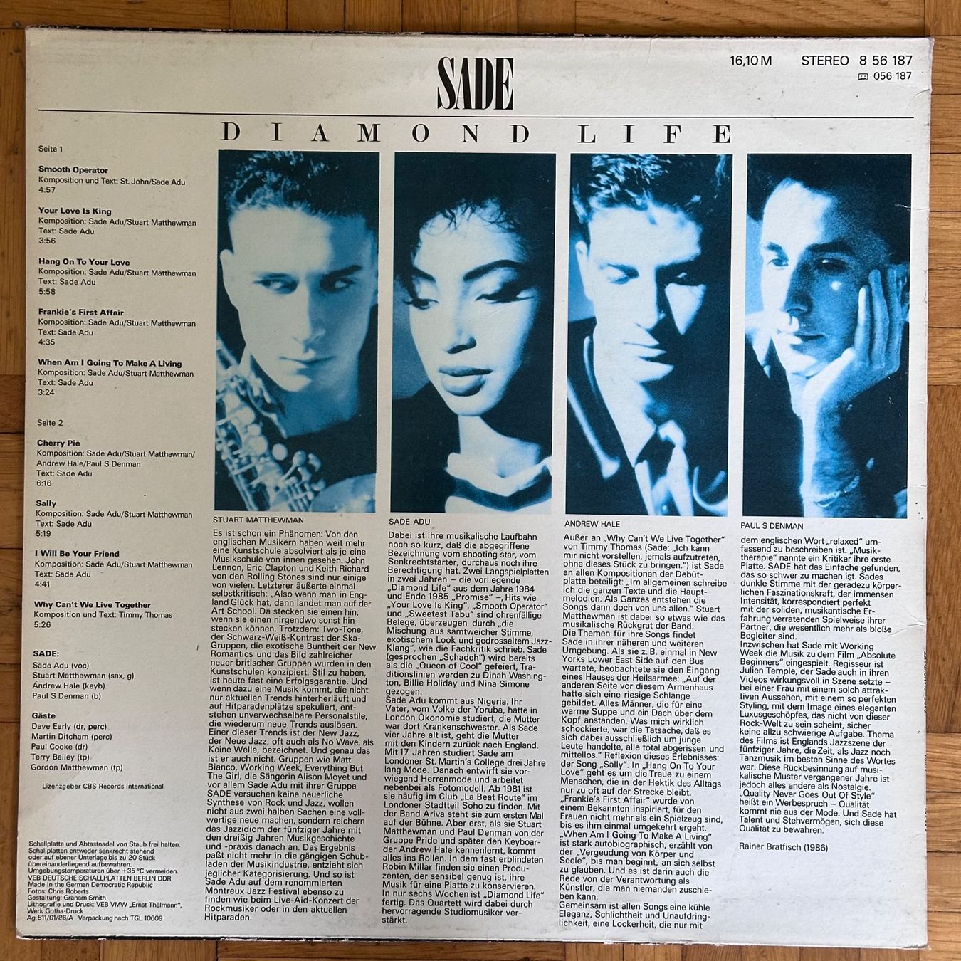 Schallplatten: LP - Sade - Diamond Life – Gebraucht aus Breganzona von Onairda75 1