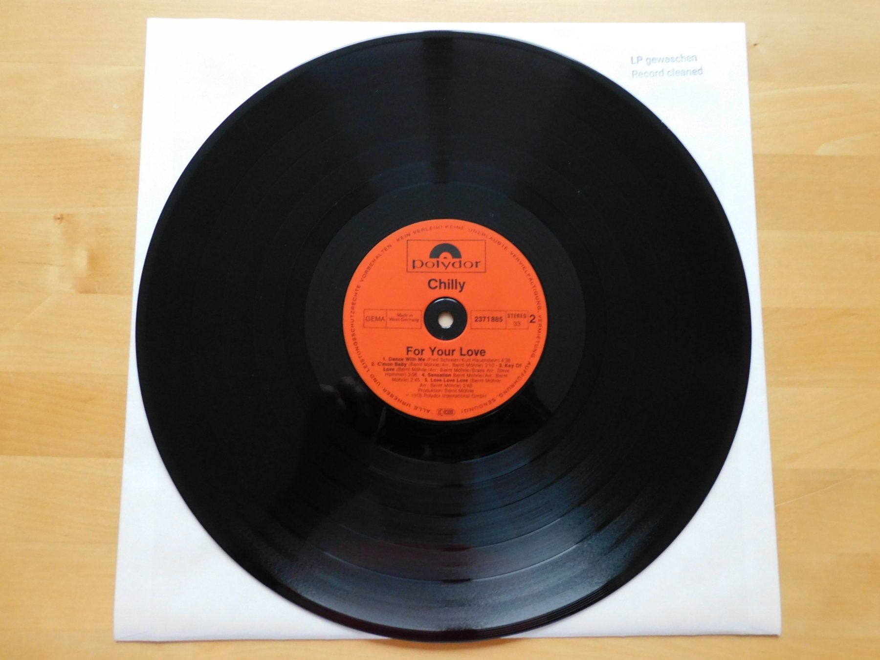 Dischi in vinile: Chilly - For Your Love – Usato da Emmenbrücke venduto da Dickens 3