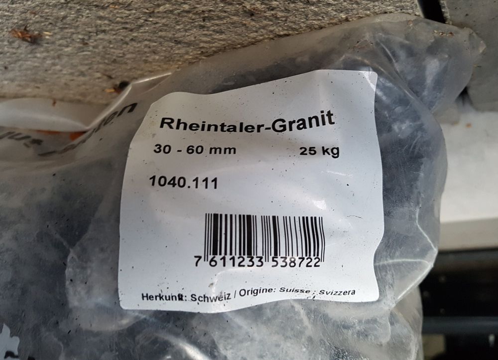 75kg Granit Schotter im Thurgau Kaufen auf Ricardo