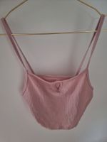 Sommertop Rosa Gerippt