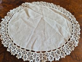 Handgestickte Brotkorb Deckchen, Vintage Look, Top Zustand!