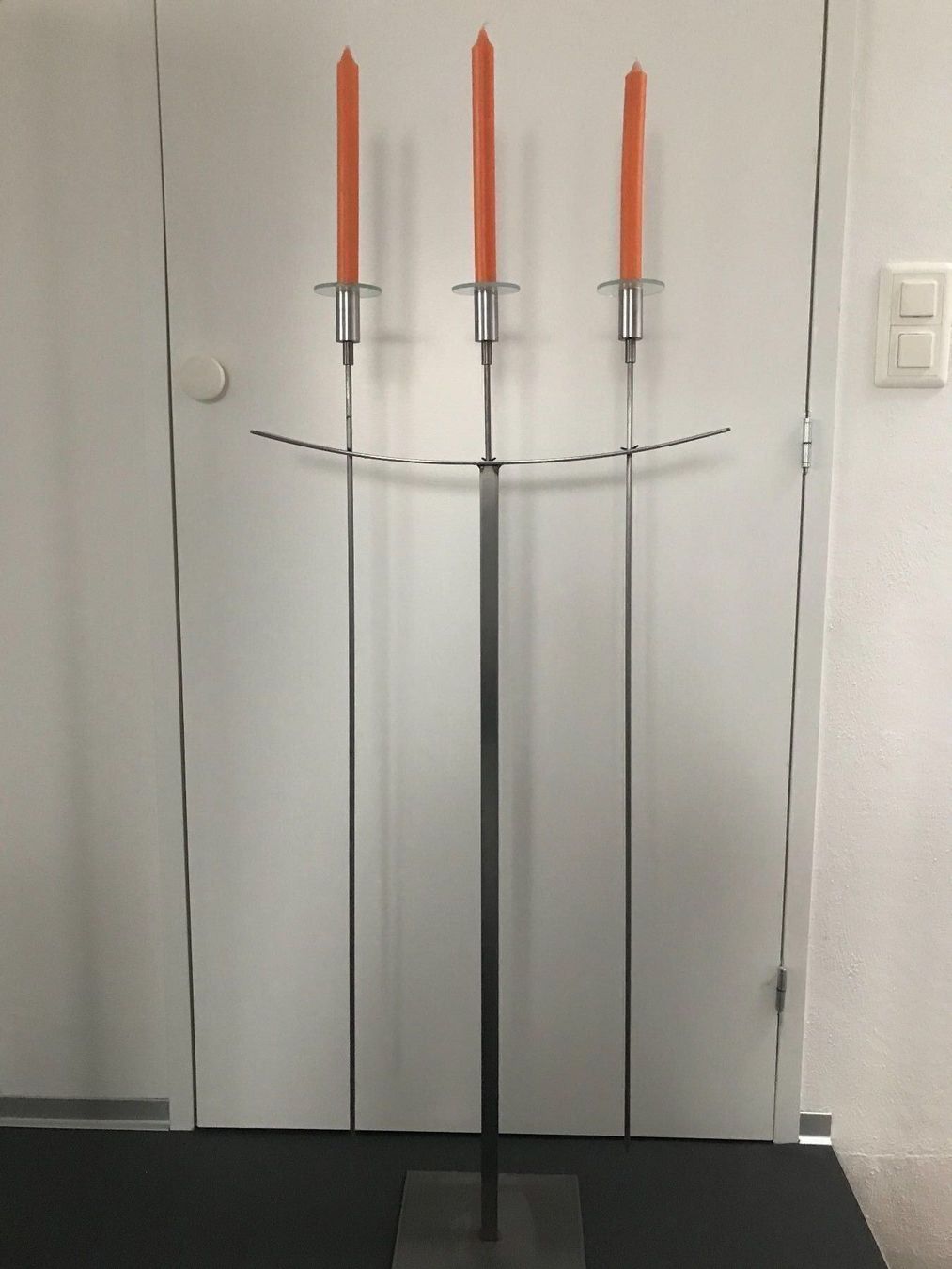 Portacandele: HUTTER Metallkerzenständer 3 Kerzen – Nuovo (secondo la descrizione) da Fraubrunnen venduto da Vpeck