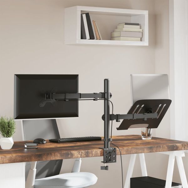 Staffa per monitor: Support de moniteur noir acier VESA 75/100 mm – Nuovo e nell'imballaggio originale da Palézieux venduto da bantouklan1 1