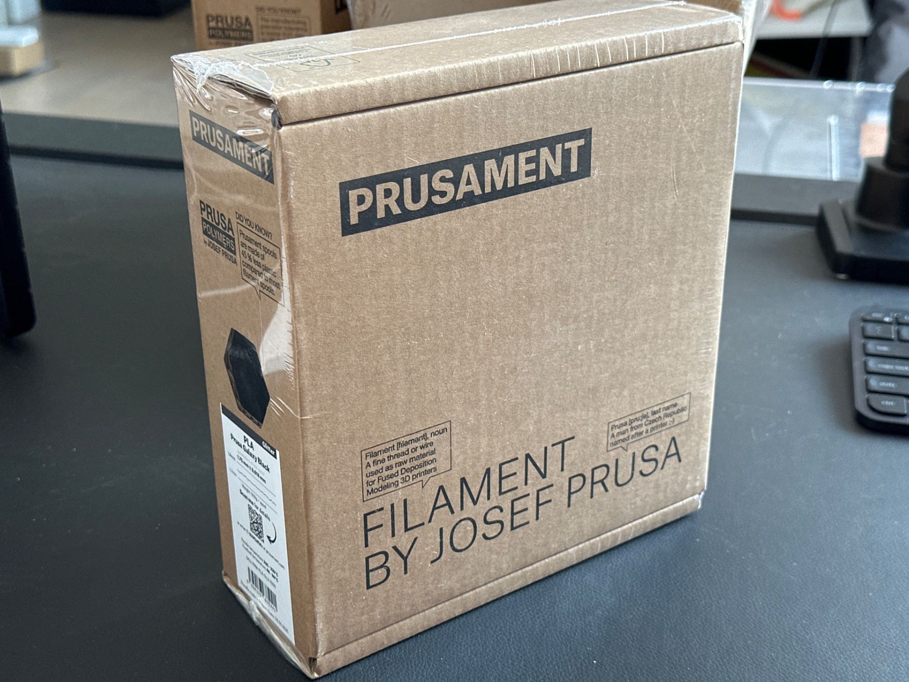 Prusa Filament: Prusament PLA Galaxy Black – Gebraucht aus Zollikerberg von