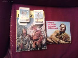 Winnetou Konvolut: 1 X  Buch,  1 X Puzzle, 2 X QUARTETT!!!!!