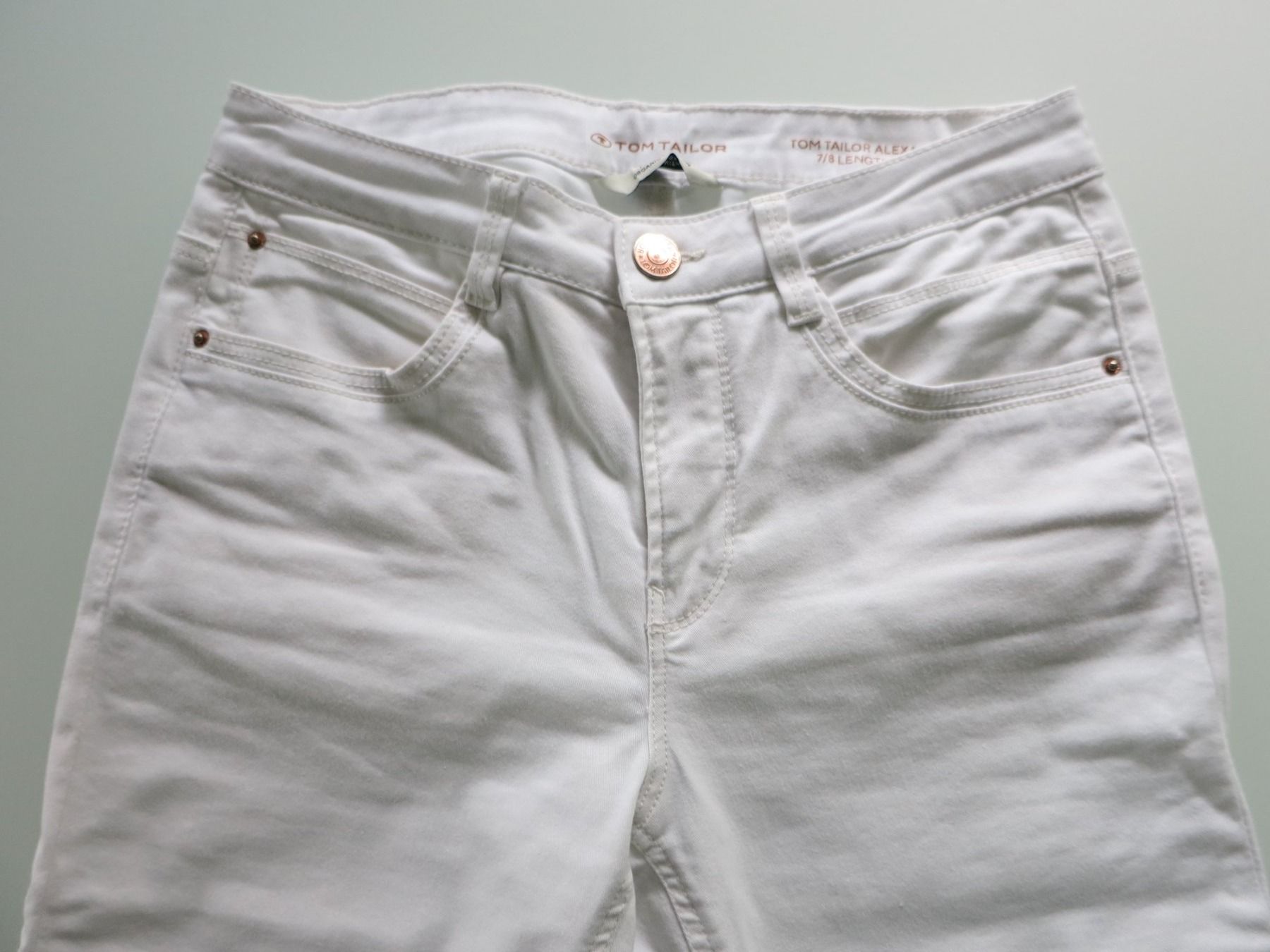 Tom Tailor Pantaloni: Tom Tailor 7/8 Sommerhose Alexa weiss – Usato da Wisen SO venduto da Ihunter 3