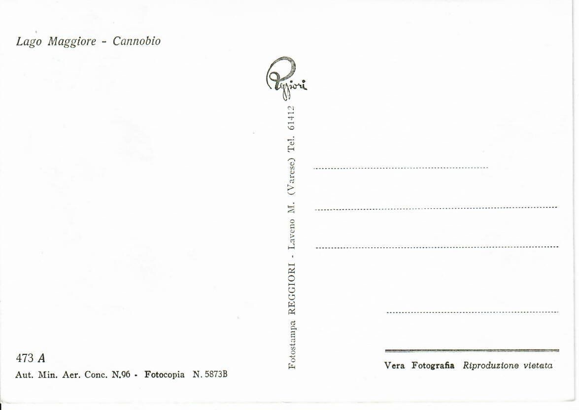 Cartoline postali: Lago Maggiore - Cannobio – Usato da Hochdorf venduto da Ziegel-16 1