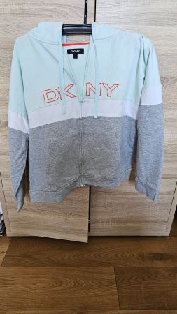 DKNY Hoodie Gr. XL Mintgrün/Grau