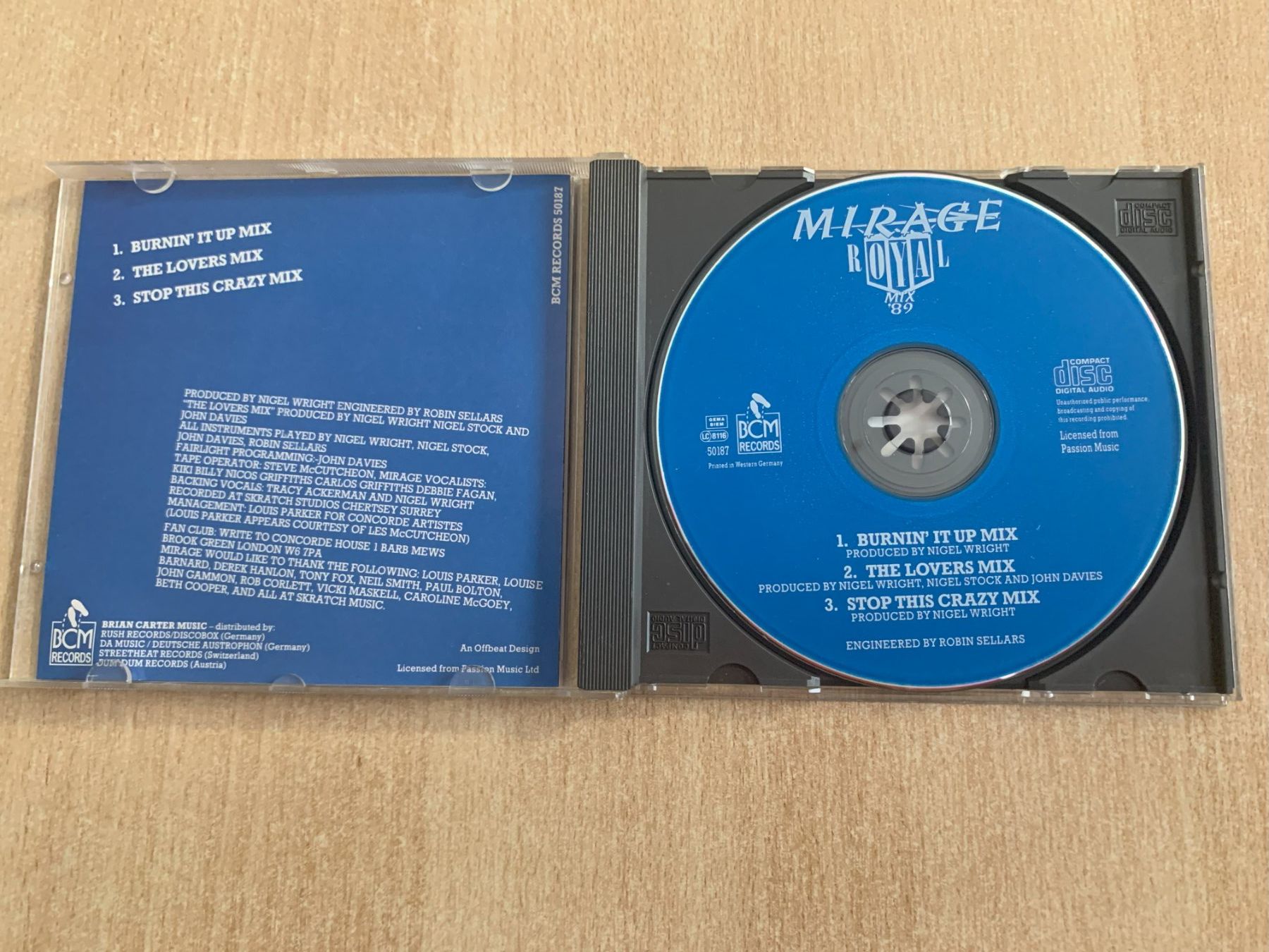 CDs: Mirage Royal Mix '89 (CD) – Gebraucht aus Reinach BL von con_ync2 2
