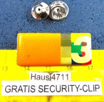 BMW 3er LOGO AUTO PIN GLASIERT mit SECURITY-CLIP