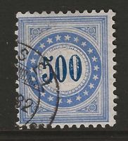 1882 : Porto Nr. 14K (Faserpapier) : KP 400.--