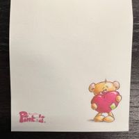 Vintage Diddl Haftnotizblatt «Hafti» Pimboli mit Herz