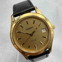 Herren Armbanduhr Tissot PR 50 goldfarben gebraucht
