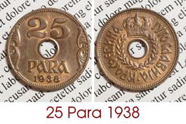 25 Para 1938 UNZ Lot 3