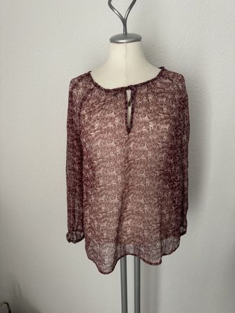 Elegante Bluse mit Muster, Grösse S Mango