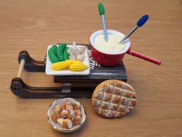Handmade Fondue Schlitten