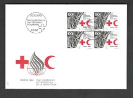CH FDC Viererblock 1986