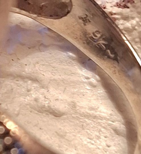 Ringe: VINTAGE RING AUS STERLINGSILBER MIT PERLMUTT &  MARKASIT – Neu (gemäss Beschreibung) aus Gretzenbach von schibaya 5