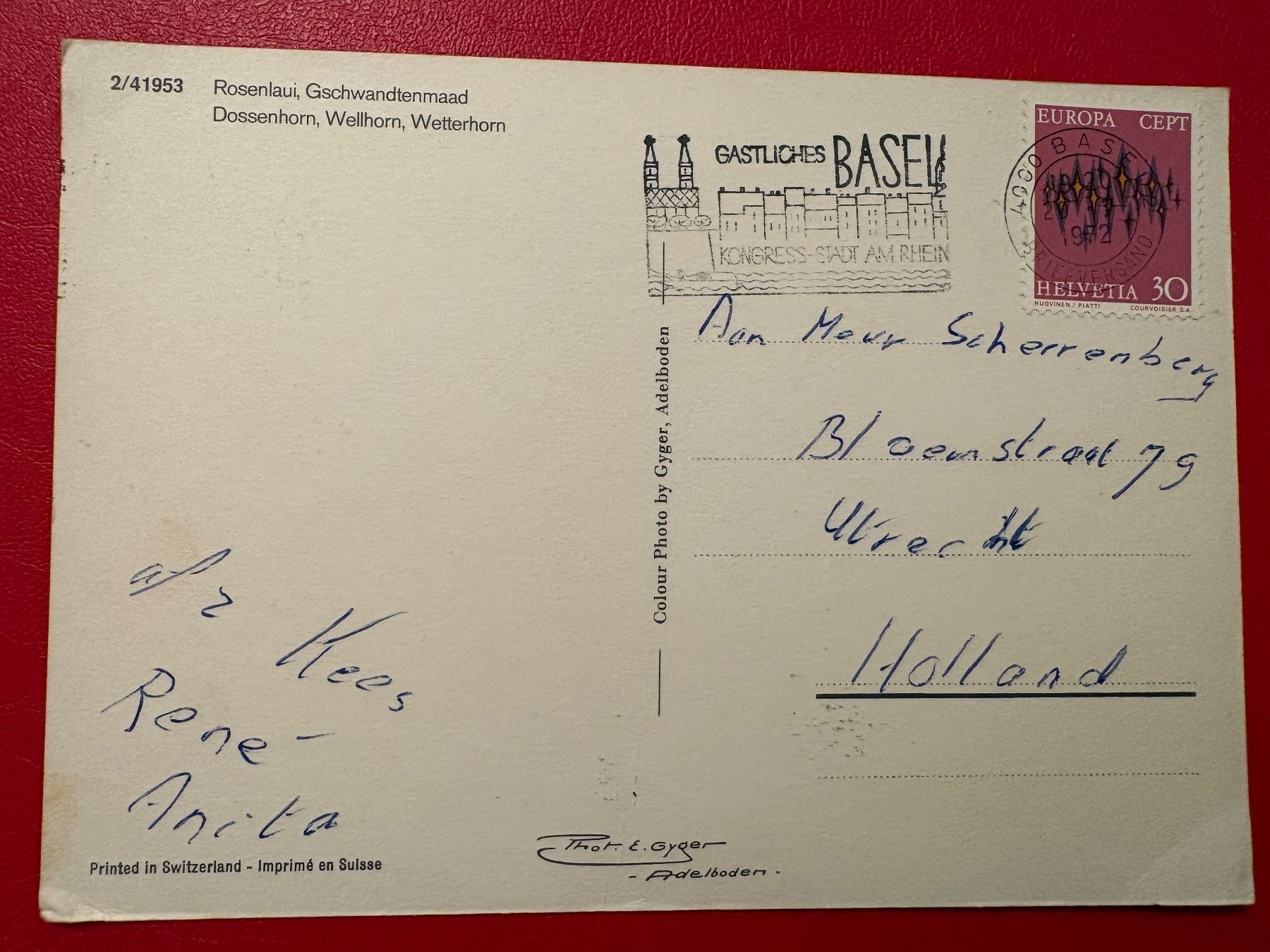 Cartes postales: 1972 / Rosenlaui / Postauto – D'occasion à St-Légier-Chiésaz par Theo006 1