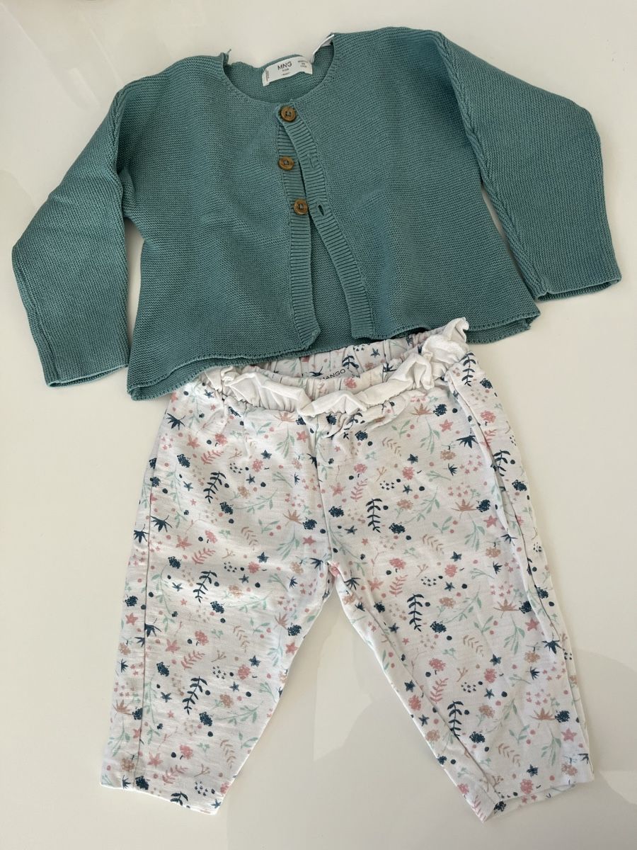 Mango Kleiderpakete & -sets: Mango Set Strickjäckchen Gr.74, Hose Gr. 68 – Gebraucht aus Oberwil BL von FinjaBijou
