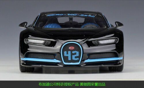 Bugatti Modellini d'auto: Bugatti Chiron Zero-400-Zero 2017 schwarz / hellblau  1:24 – Nuovo e nell'imballaggio originale da Gerlafingen venduto da espero88 3