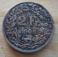2 Franken 1906, silber